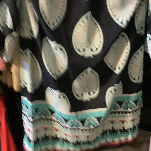 Crown & Ivy Navy and Light Blue‎ Midi Dress - Picture 9 of 9